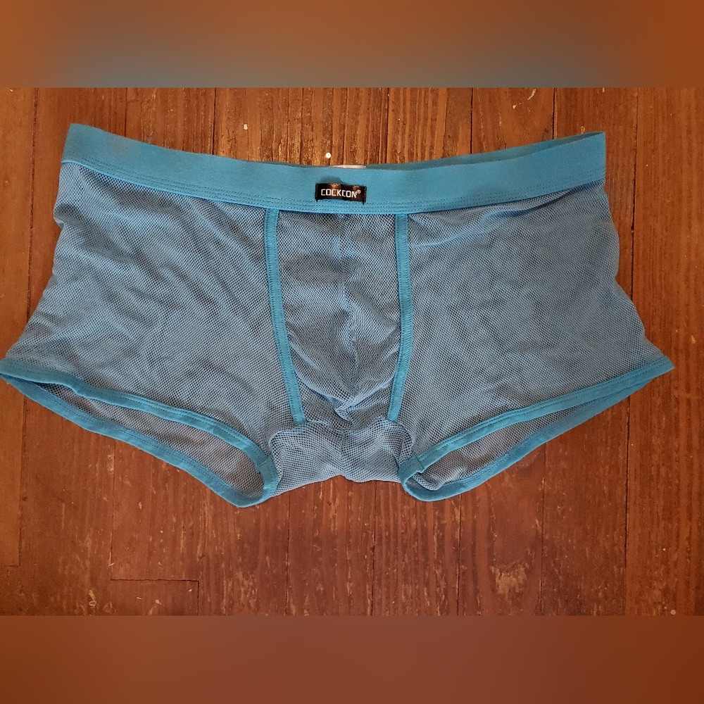Men's Blue Mesh Underwear